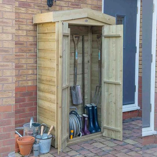 Forest Garden Apex Tall Garden Store - Pressure Treated
