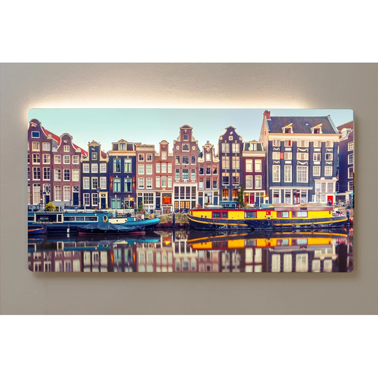 Backlight Motif Wall Picture Stockholm Magnetic Cork Board