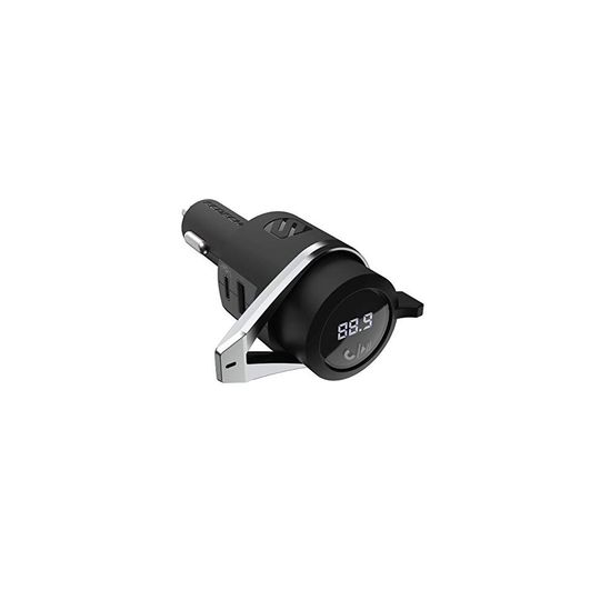 Scosche Universal Hands-Free Bluetooth Car Kit - w/Digital FM Transmitter - 18W USB-C and 12W USB-A