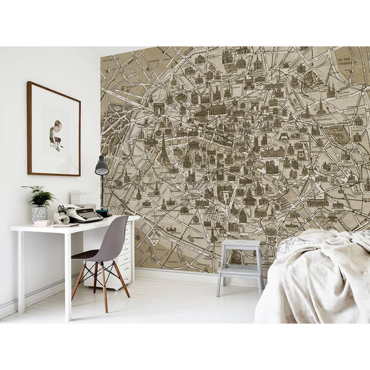 Walllpaper Roll 312X219cm Mural Decoration Wallpaper Material With Print Kitchen Livingroom Bedroom - Map Of Versailles