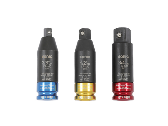 Sonic Adapter Set 1/2", with fixed torque 3 pcs. 300304 300304