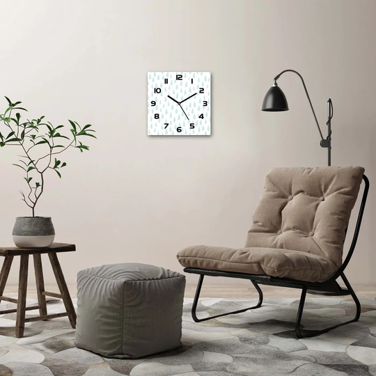 Droplets Silent Wall Clock