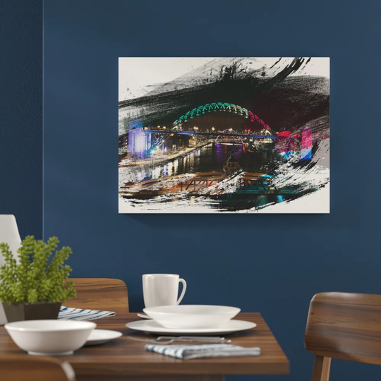 'Tyne Bridge Newcastle' Graphic Art Print Poster
