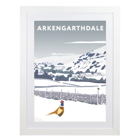 Arkengarthdale Snow by Richard O'Neil - Graphic Art Print on Paper