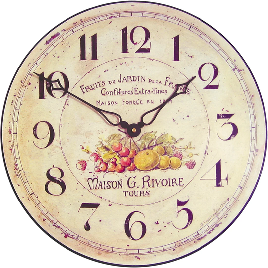 36cm Garden Fruits Wall Clock