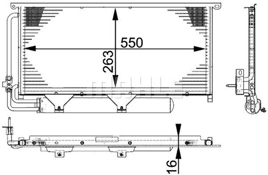 Condenser Air Conditioning 8FC351317-511 by BEHR