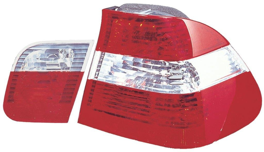 Set Tail Lights BMW 3-Series E46 Sedan 1998-2001 - Red / White / Red (4-piece) DL BMR24 AutoStyle DL BMR24