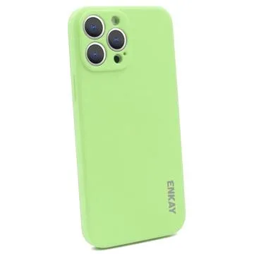 Enkay iPhone 14 Pro Liquid Silicone Case - Light Green