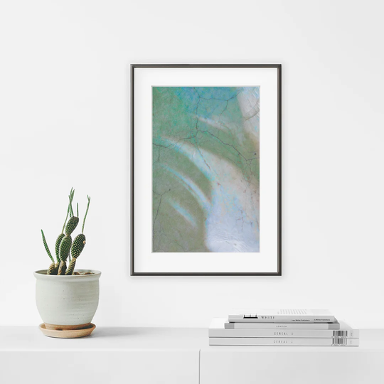 Arty Green N°1 - Picture Frame Graphic Art Print on Paper