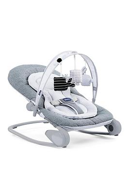 Chicco HooplÀ Baby Bouncer Chair From Birth To 18Kg, For Newborn Or Baby, Rocker And Baby Seat, With Play Bar - Titanium