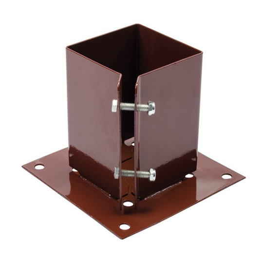 Fixman Bolt-Down Post Shoe - 100 x 100mm | Bolt-Down Fence Post Shoe