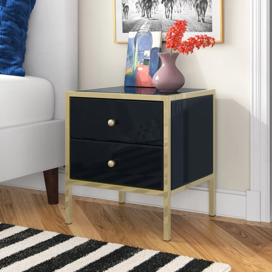 Lanoue 2 Drawer Bedside Table