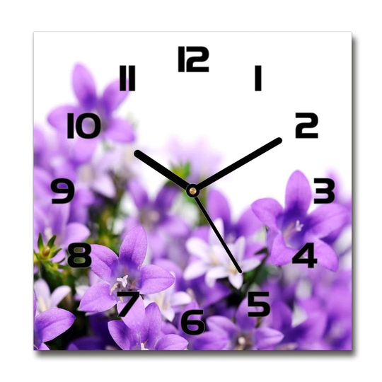 Hateme Purple Bells Silent Wall Clock