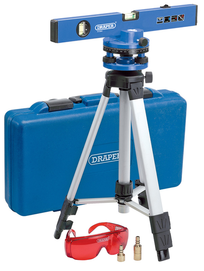 Draper 400mm Laser Level Kit with 360Ëš Swivelling Tripod | 69580
