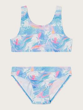 Monsoon Girls S.E.W. Marble Unicorn Bikini - Multi