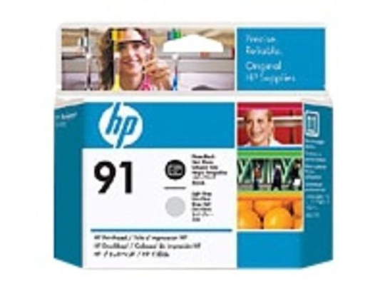 HP 91 Light Gray & Photo Black Original DesignJet Printhead For use with - HP DesignJet Z6100's - C9463A