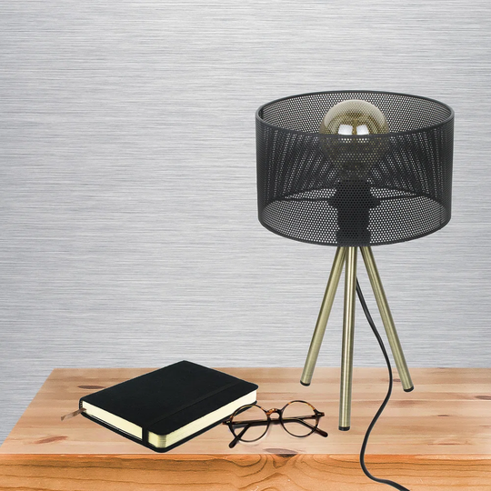 Orella 38.5Cm Gold Tripod Table Lamp