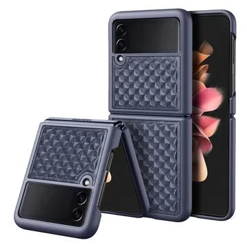 Dux Ducis Venice Samsung Galaxy Z Flip3 5G Leather Coated Case - Blue