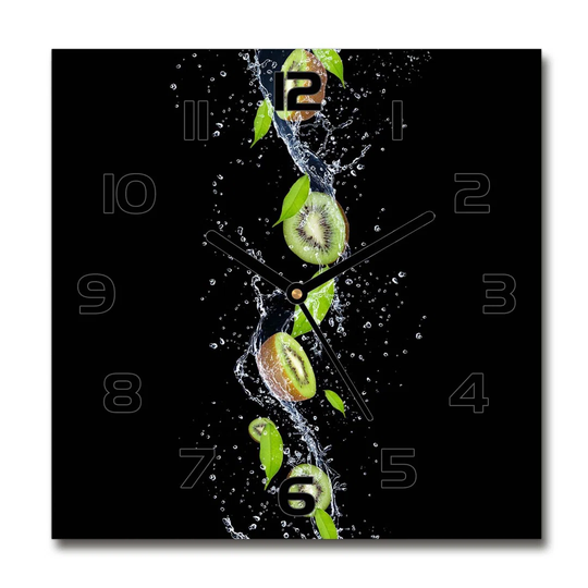 Iline Kiwi and Water Silent Wall Clock