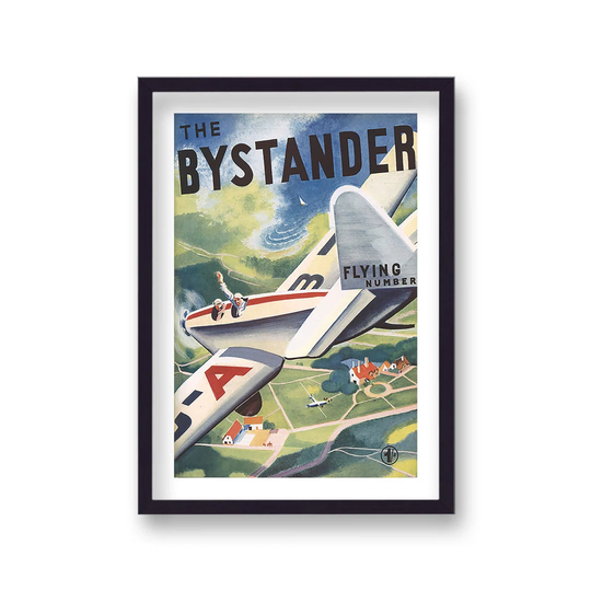 Vintage Publication the Bystander Flying Number by Vouvart - Picture Frame Advertisement