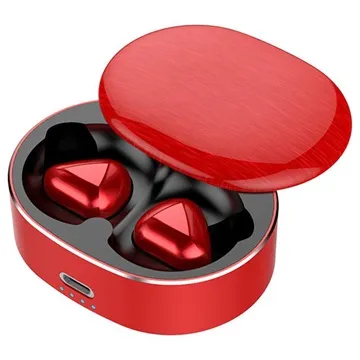 TWS Touch Controlled Bluetooth Headphones T50 - Red