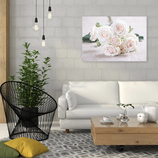 Canvas Print, White Flowers