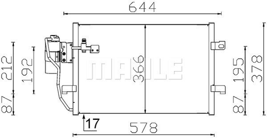 Condenser Air Conditioning 8FC351301-394 by BEHR