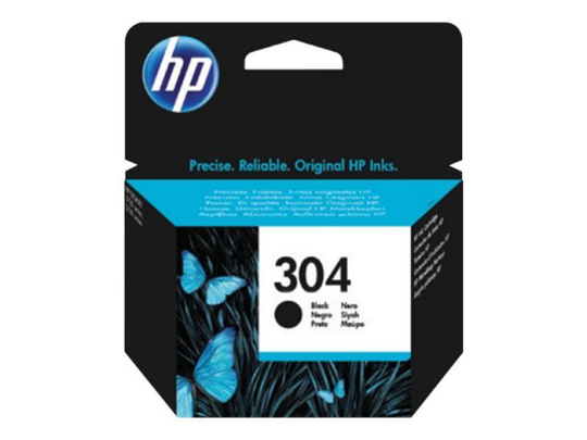 HP 304 Black Original Ink Cartridge - Standard Yield 120 Pages - N9K06AE