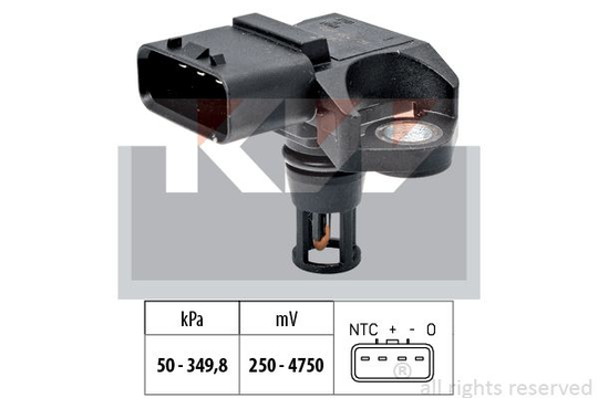 Air Pressure Sensor, height adaptation Made in Italy - OE Equivalent 493317 KW 493317