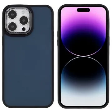 Plated Yarn iPhone 14 Pro Matte Hybrid Case - Sapphire