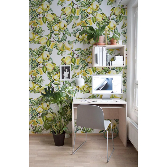 Walllpaper Roll 360X250cm Mural Decoration Wallpaper Material With Print Kitchen Livingroom Bedroom - Apples On Branch Illustration