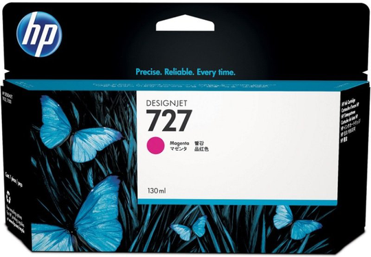 HP 727 Magenta Original Designjet Ink Cartridge - High Yield 300ml - F9J77A