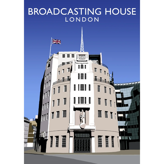 Broadcasting House by Richard O'Neil - Graphic Art Print on Paper