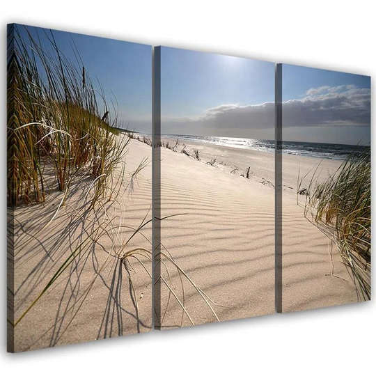 Canvas Print Beach Sea Dunes Nature