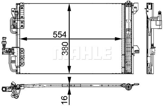 Condenser Air Conditioning 8FC351317-531 by BEHR
