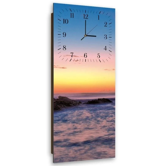 Rocks at Sunset 2 Silent Wall Clock