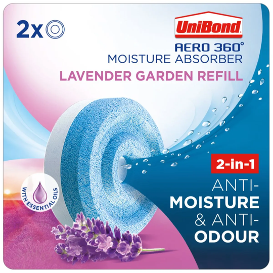 UniBond Aero 360 Lavender Refills - 2 Pack