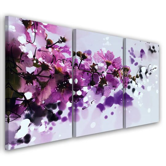Canvas Print Flowers Purple Nature