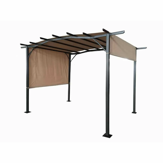 Royalcraft San Remo Pergola Gazebo 2.75 x 3.66m - Brown