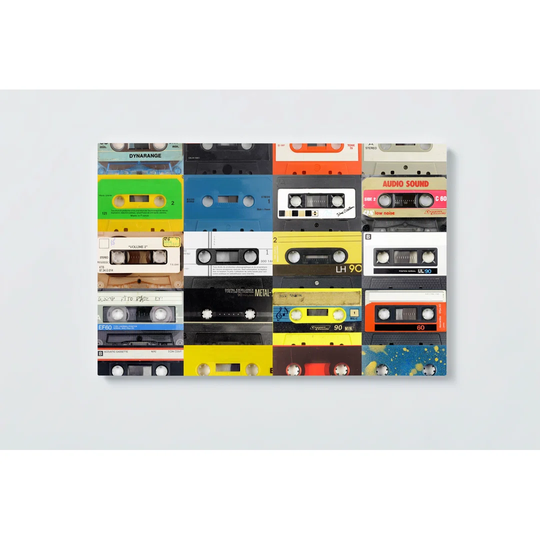 Cassette Motif Magnetic Wall Mounted Cork Board