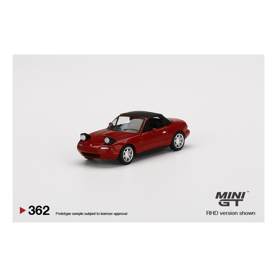1/64 EUNOS ROADSTER CLASSIC RED HEADLIGHT UP / SOFT TOP (RHD)
