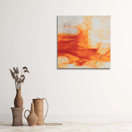 Canvas Print Orange Abstraction