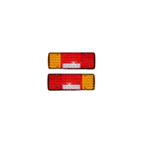 PAIR 12V LED REAR TAIL LIGHTS LAMP 5 FUNCTION TRAILER CARAVAN TRUCK LORRY 98 LED
