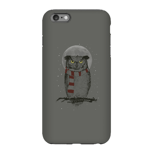 Balazs Solti Owl And Moon Phone Case for iPhone and Android - iPhone 6 Plus - Tough Case - Gloss