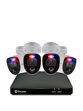 Swann Smart Security Cctv System: 8 Chl 4K 2Tb Hdd Dvr, 4 X Pro 4K Enforcer Camera. Works With Alexa, Google Assistant &Amp; Swann Security - Swdvk-856804Rl-Eu