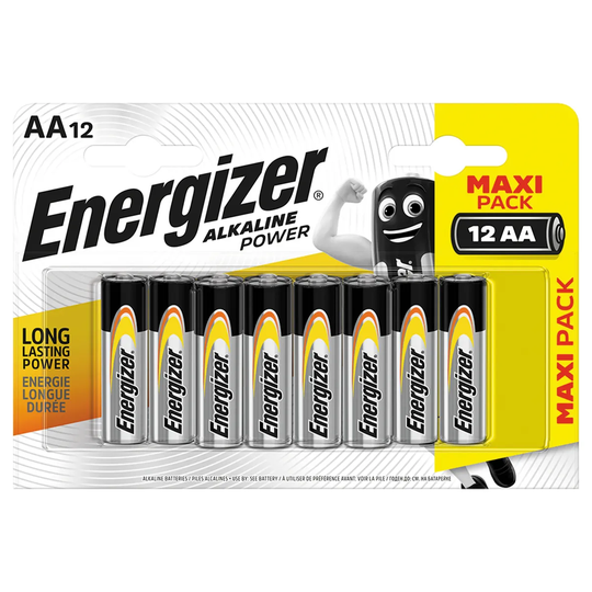 Energizer Alkaline Power AA Batteries - 12 Pack