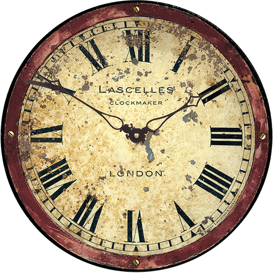 36cm Antique London Clockmaker's Dial Wall Clock