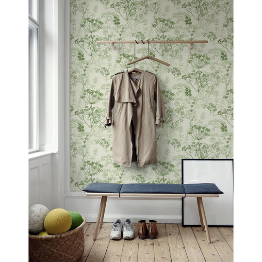 Walllpaper Roll 416X254cm Mural Decoration Kitchen Livingroom Bedroom Wallpaper Material With Print - Herbal French Botanical