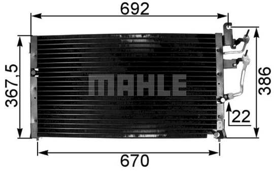 Condenser Air Conditioning 8FC351301-111 by BEHR