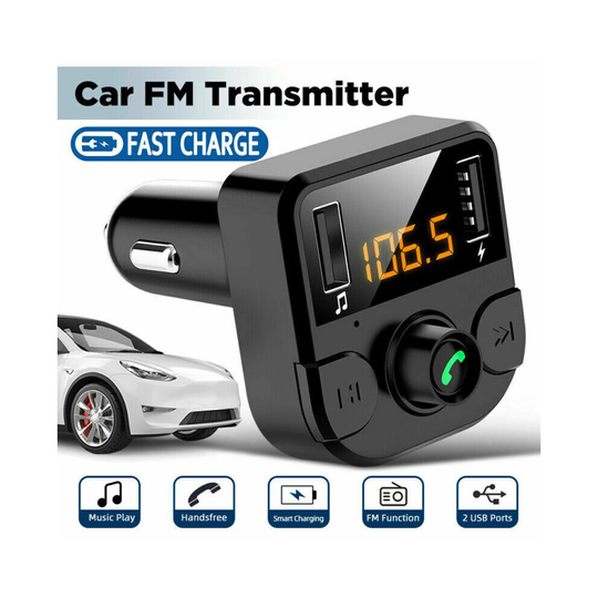 Wireless Bluetooth 5.0 FM Transmitter Car Dual USB Charger MP3 Player